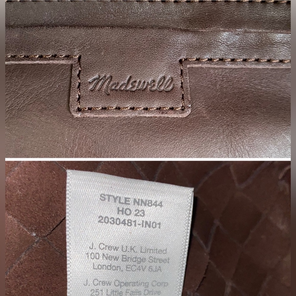 Madewell The Medium Transport Tote-Chocolate Raisin - Picture 6 of 9
